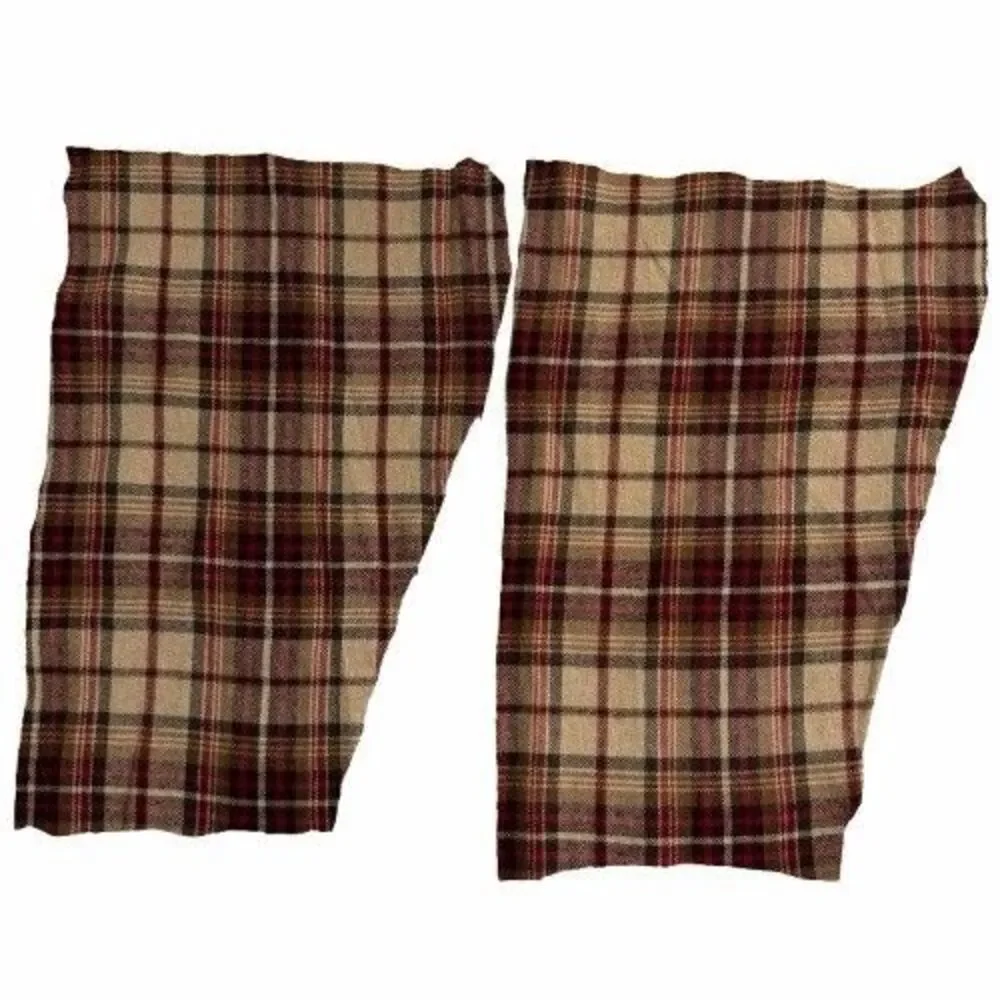 21pc G.H. Bass 100% Cotton Flannel - Lot Plaid QUILT Remnants Destash